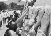 藏区“9+3”学生祭扫烈士墓