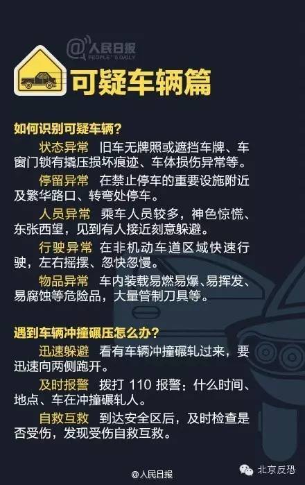 你必须了解的反恐基本常识